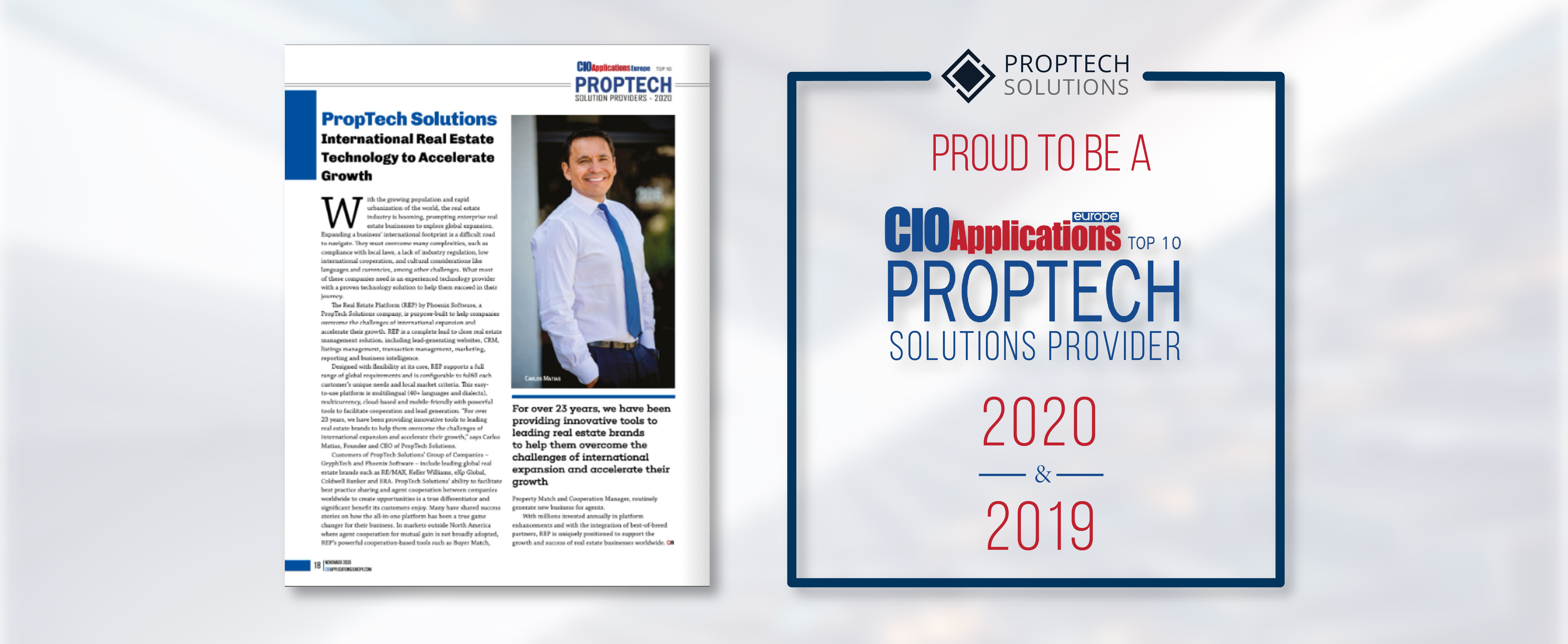 PropTech Solutions, the holding company of GryphTech, is Recognized as a 2020 Top 10 PropTech Solutions Provider